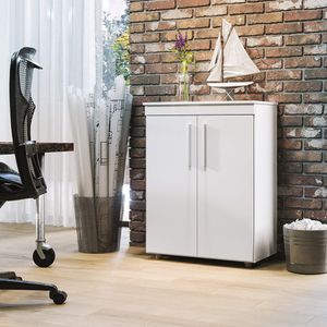 Multiuso Cômoda Armário Organizador Advantage 2 Portas Branco