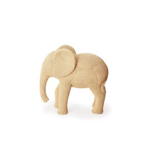 Decoração Elefante Crochê Nude Em Poliresina