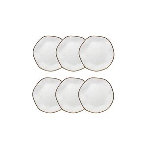 Kit 6 Pratos Sobremesa 21,5 Cm Ryo Maresia
