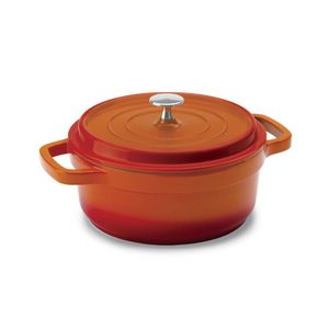 Caçarola 21,3cm De Alumínio Fundido Hercules Laranja 2,4l