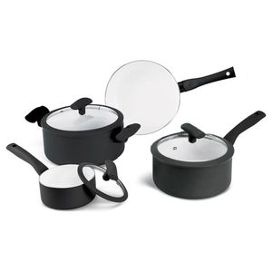 Conjunto De Panelas 4pcs Preta Hercules Pa300-4ppr