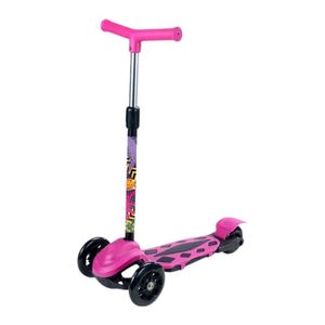 Patinete Com 3 Rodas Radical New Até 40kg Ajuste Altura Rosa Dmr6247