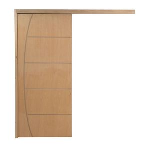 Porta De Correr P- Verniz Frisada Belissima 210x60