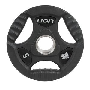Anilha 5 Kg Musculação Em Aço E Borracha Vulcanizada Lion