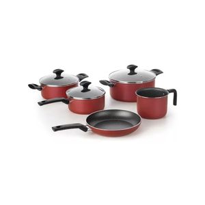 Conj 5pcs Amora Vermelho Mate Multiflon 40001