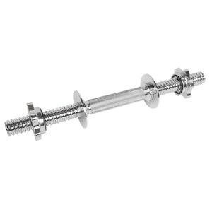 Barra Halter Para Anilha Lion Maciça Cromada 40cm Rosca Rápida