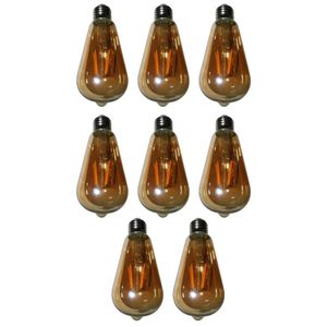 Lampadas De Led Multi Filamento Kit 8 Unidades 30w Retro Vintage Iluminação Bivolt