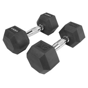 Par De Halteres Lion Performance Sextavado 8kg Aço Cromado