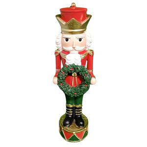 Resina Quebra Nozes Verm-verd 33x8,5cm Florarte 58808