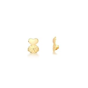 Par De Tarraxa Mágica Levanta Brincos Banhada Em Ouro 18k
