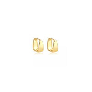 Brincos Argolinha Lisa Pequena Ou Segundo Furo Banhada Em Ouro 18k