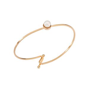 Pulseira De Pérolas Julie Pérola Zirconias Banhada Ouro