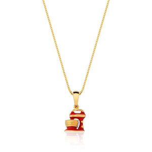 Colar Pingente De Batedeira Confeitaria Banhado Ouro 18k