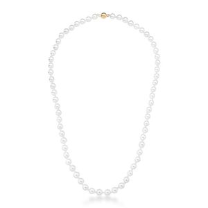 Colar De Pérolas De água Doce Marianna Com Fecho Magnético Banhado Em Ouro 18k