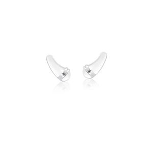 Par De Tarraxa Ear Cuff Banhada Em Ródio Semijoia