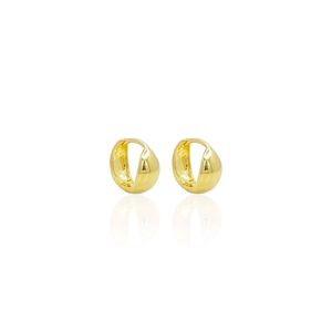 Argolinha Lisa Pequena Banhada Em Ouro 18k