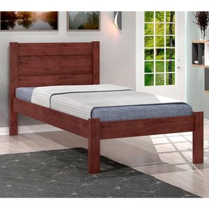 Cama De Solteiro Madeira Em Mdf Prisma J&a Capuccino
