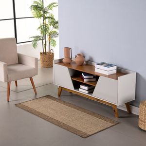 Tapete Passadeira Sisal Lancer 1 Peça 1,00m X 66cm 87% Polipropileno - 13% Poliéster - Ps31 Mescla