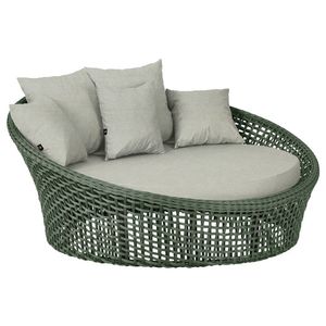 Chaise Hungria Pintura Preta Corda Náutica E3 Trama Original Verde