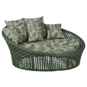 Chaise Hungria Pintura Marrom Corda Náutica E5 Trama Verde