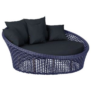 Chaise Hungria Pintura Marrom Corda Náutica E12 Trama Azul