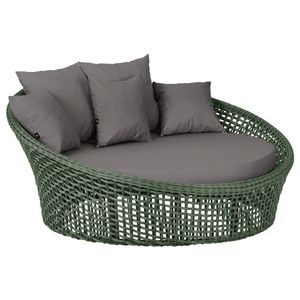 Chaise Hungria Pintura Preta Corda Náutica E11 Trama Verde