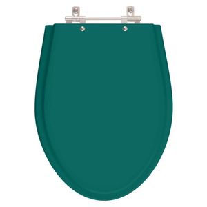 Assento Sanitário Poliester Absolute Verde Amazônia Para Vaso Ideal Standard