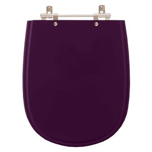 Assento Sanitário Poliester Paris Ametista (roxo) Para Vaso Ideal Standard