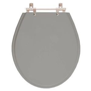Assento Sanitário Ravena Cinza Vip (cinza Escuro) Para Vaso Deca