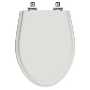 Assento Sanitário Soft Close Alpinia Cinza Claro Para Vaso Fiori