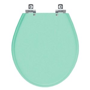 Assento Sanitário Soft Close Carina Verde Claro Para Vaso Ideal Standard