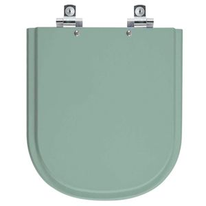 Assento Sanitário Soft Close Square Verde Claro Para Vaso Sanitex