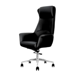 Cadeira De Escritório Home Office Presidente Atlanta Preto Assento Em Espuma Laminada Preto