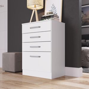 Cômoda 4 Gavetas Amazonita Decibal Branco