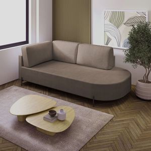 Sofá Living Orgânico 2 Lugares 165cm Norten Marrom