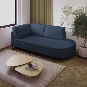 Sofá Living Orgânico 2 Lugares 165cm Norten Azul