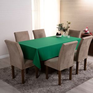 Toalha De Mesa Basic 1 Peça 1,45m X 1,40m 4 Lugares Tecido Oxford 100% Poliéster - Verde