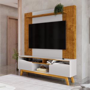 Estante Para Tv E Home Atalaia 180,0cm X 197,0cm X 38,0cm Naturalle/off-white