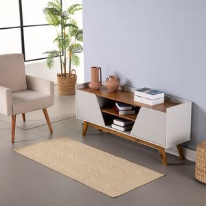 Tapete Passadeira Sisal Lancer 1 Peça 1,00m X 66cm 87% Polipropileno 13% Poliéster - Ps29 Clean