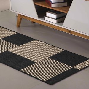 Tapete Passadeira Sisal Lancer 1 Peça 1,00m X 66cm 87% Polipropileno 13% Poliéster - Ps32 Preto