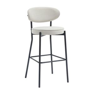 Banqueta Para Sala De Jantar Eva Tecido Off White