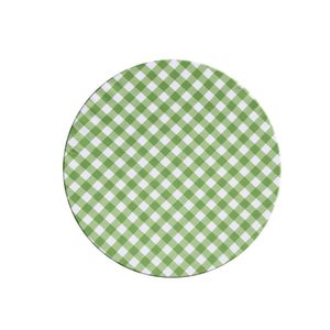 Sousplat Estampado Allegra 2 Peças Capa E Base Mdf 35cm Diâmetro 100% Poliéster - Xadrez