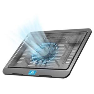 Suporte Notebook Cooler Gamer Led Ergonomico Base Refrigerado Ventilador Silencioso Usb Preto