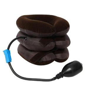 Suporte Pescoco Colar Cervical Almofada Inflavel Viagem Travesseiro Protetor Alivio Ortopedico Dor Tracao Vertical Exten