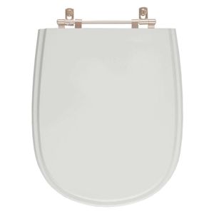 Tampa De Vaso Poliester Paris Cinza Claro Para Bacia Ideal Standard