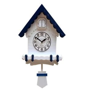 Relogio Cuco De Parede 3d Pendulo Musical Estilo Madeira Alemao Vintage Decorativo Escritorio Sala Passaro