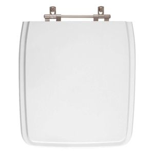 Tampa De Vaso Sanitário Poliéster Vila Rica Branco Para Bacia Icasa