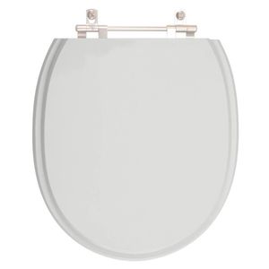 Assento Sanitário Village Cinza Real Para Vaso Deca