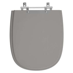 Tampa De Privada Em Mdf Donna Cinza Escuro Para Vaso Santamarina