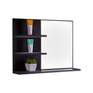 Armário Para Banheiro Lugano Preto 60 X 45cm